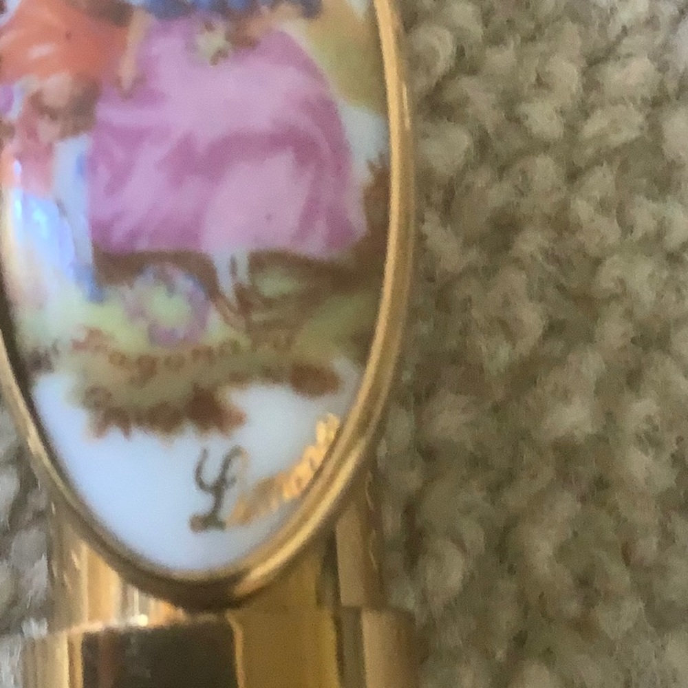Limoges Vintage Lipstick Holder Gem